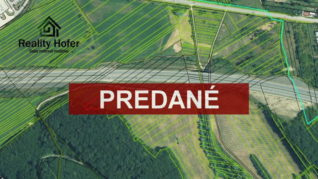 Pozemok v blízkosti diaľnice, 2272m2, Malý Šariš, Prešov