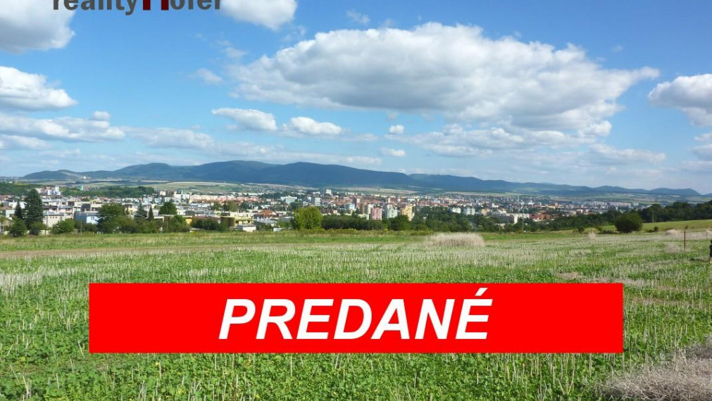Pozemok na výstavbu RD, 588m2, Rúrky, Prešov
