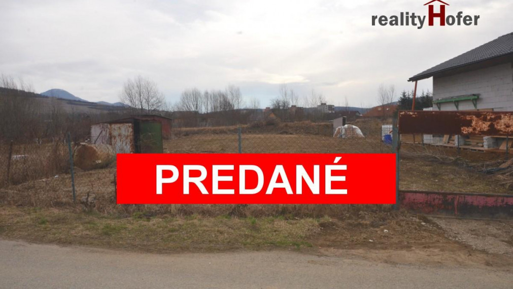 Pozemok na výstavbu RD, 730m2, komplet. IS, Veľký Šariš, Prešov