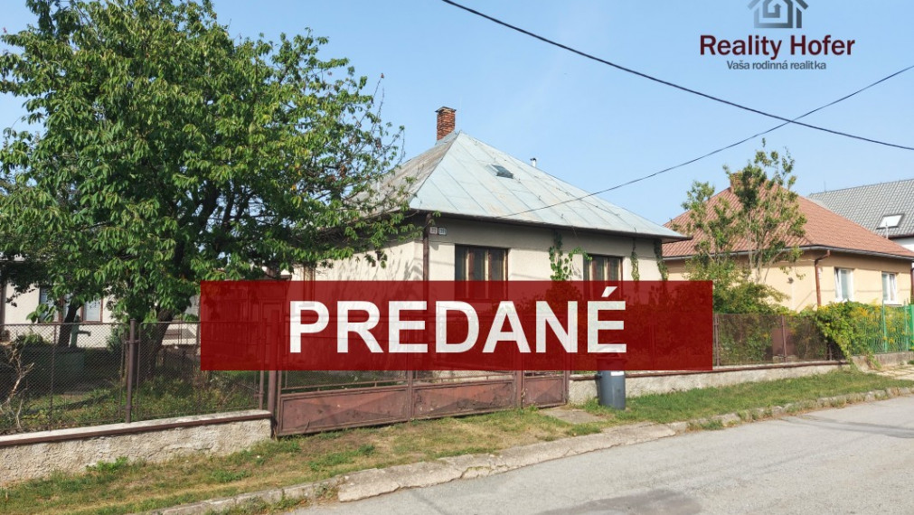 Starší RD, pozemok 700m2, Nižná Šebastová, Prešov