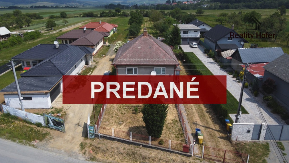 Starší RD, veľký pozemok 3912m2, Vyšná Šebastová