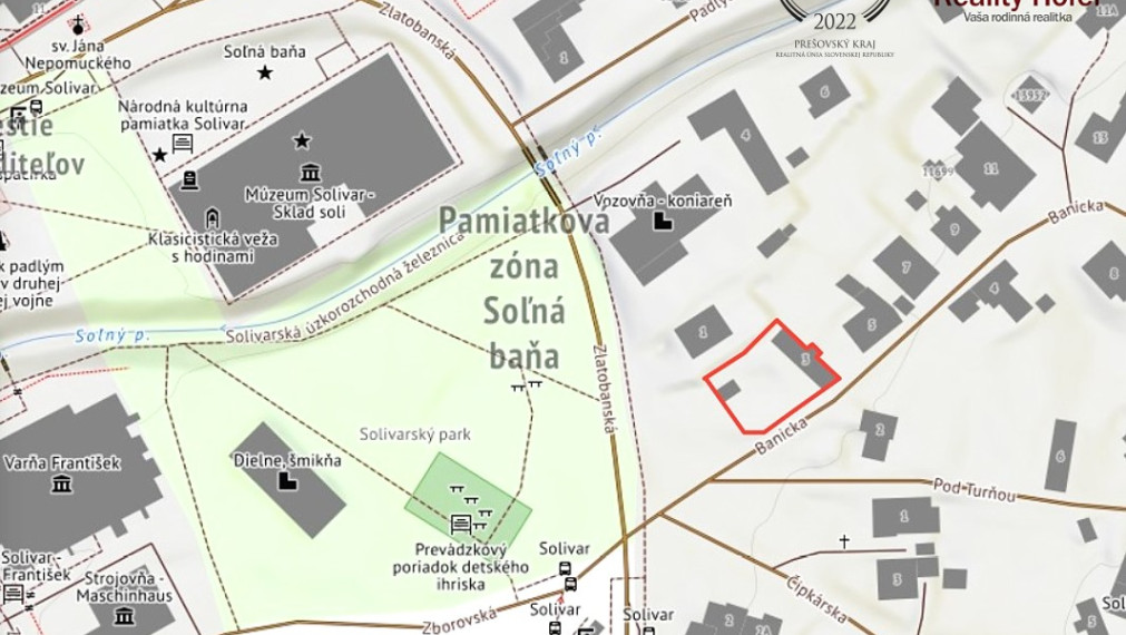 Pozemok na výstavbu RD, 611m2, Solivar, Prešov