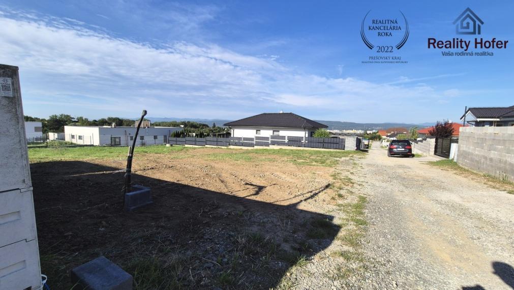 Pozemok na výstavbu RD, 969m2, Šalgovík, Prešov