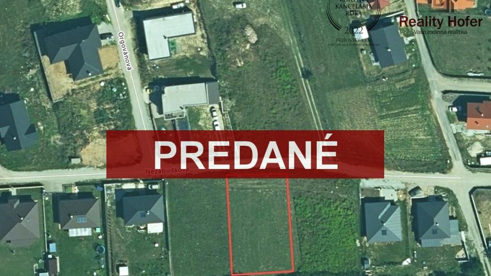 Pozemok na výstavbu RD, Fintice, Prešov