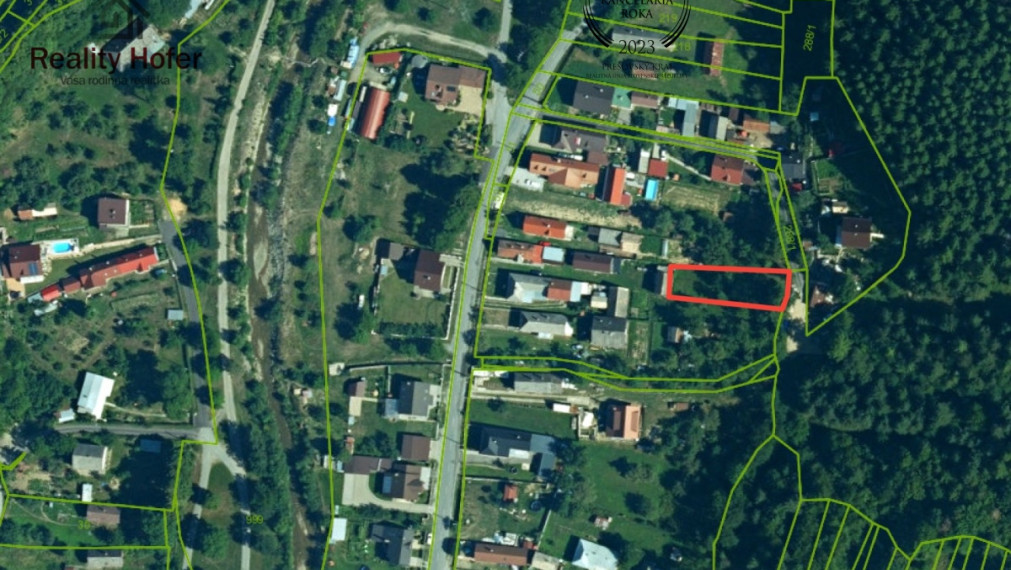 Pozemok pod lesom, 586m2, obec Ľutina, Sabinov