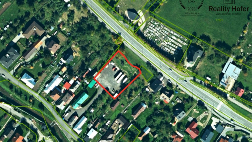 Pozemok pre rodinné domy, Bertotovce, Prešov