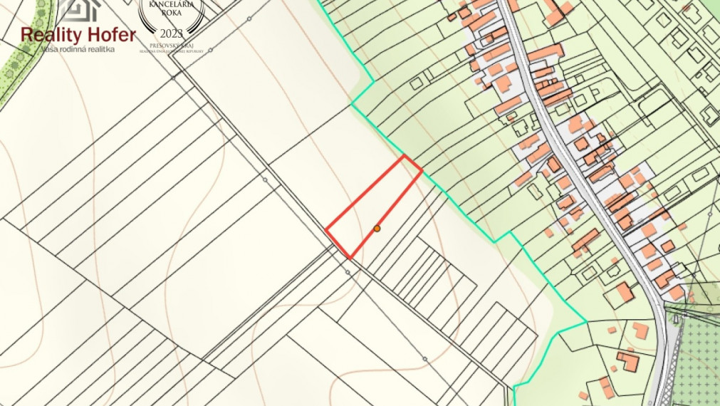 Pozemok na budúcu výstavbu, 3244m2, Veľký Šariš, Prešov