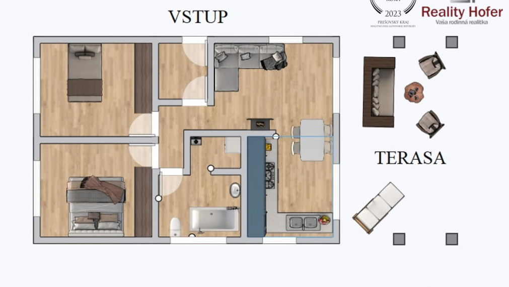 Novostavba bungalovu, Veľký Šariš, Prešov