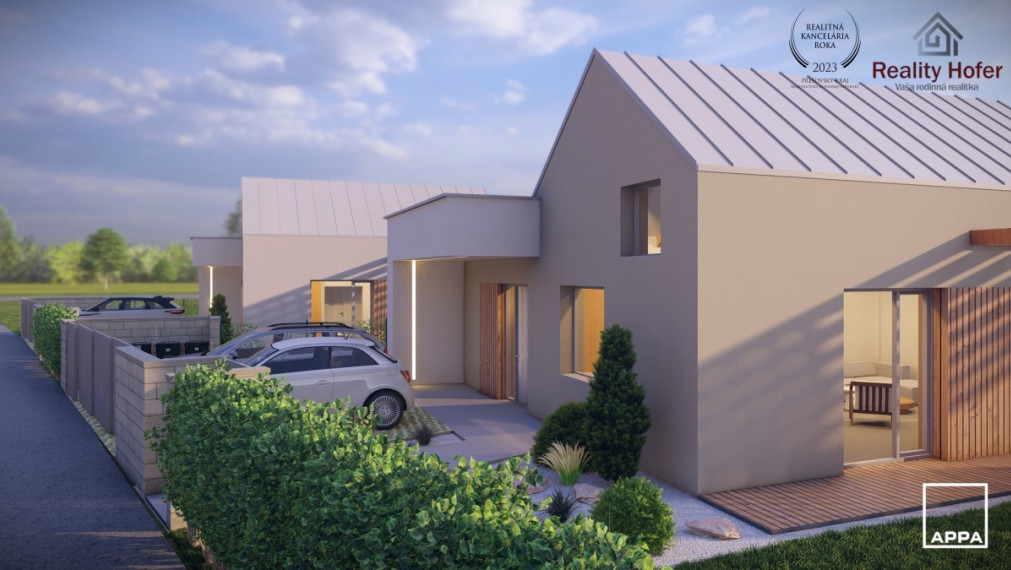 Novostavba bungalov, pozemok 486m2, Fintice, 7 km od Prešova