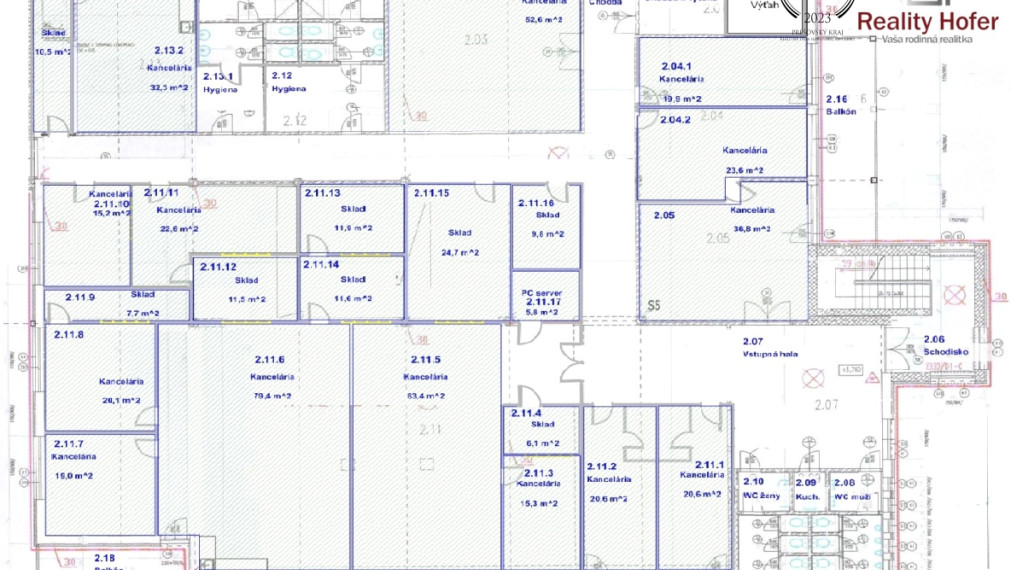 Kancelárske priestory pre veľkú firmu, 930m2, Nižná Šebastová, Prešov
