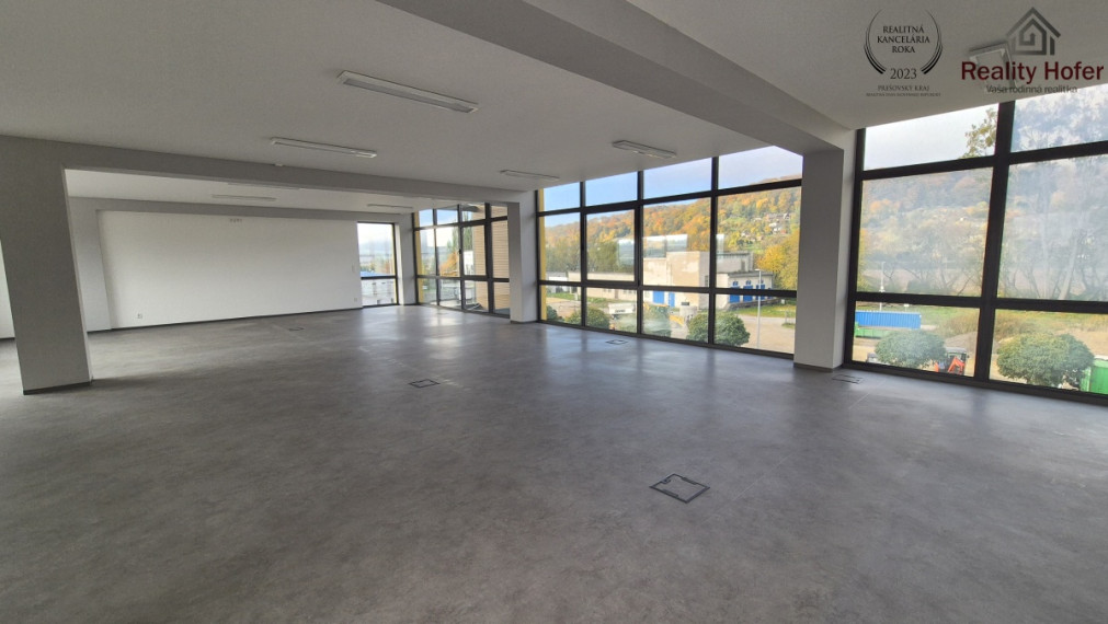Kancelária open space, parking, 156m2, Košická, Prešov