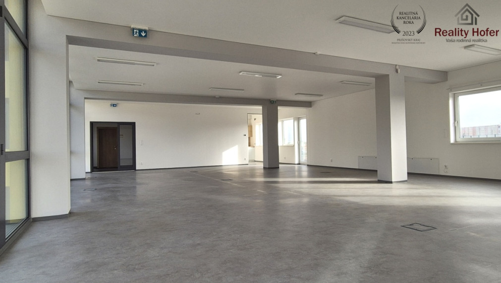 Kancelária open space, parking, 156m2, Košická, Prešov