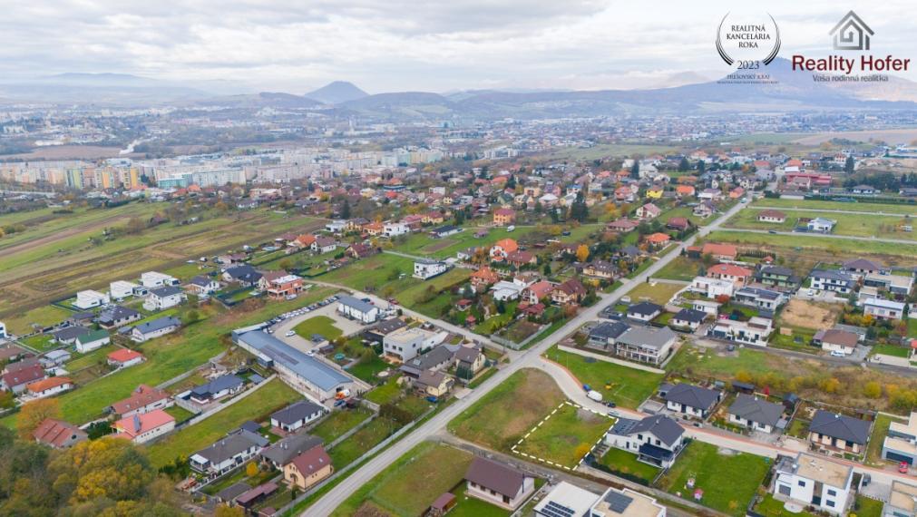 Pozemok na výstavbu RD, všetky IS, ul. Sovia, Šalgovík, Prešov