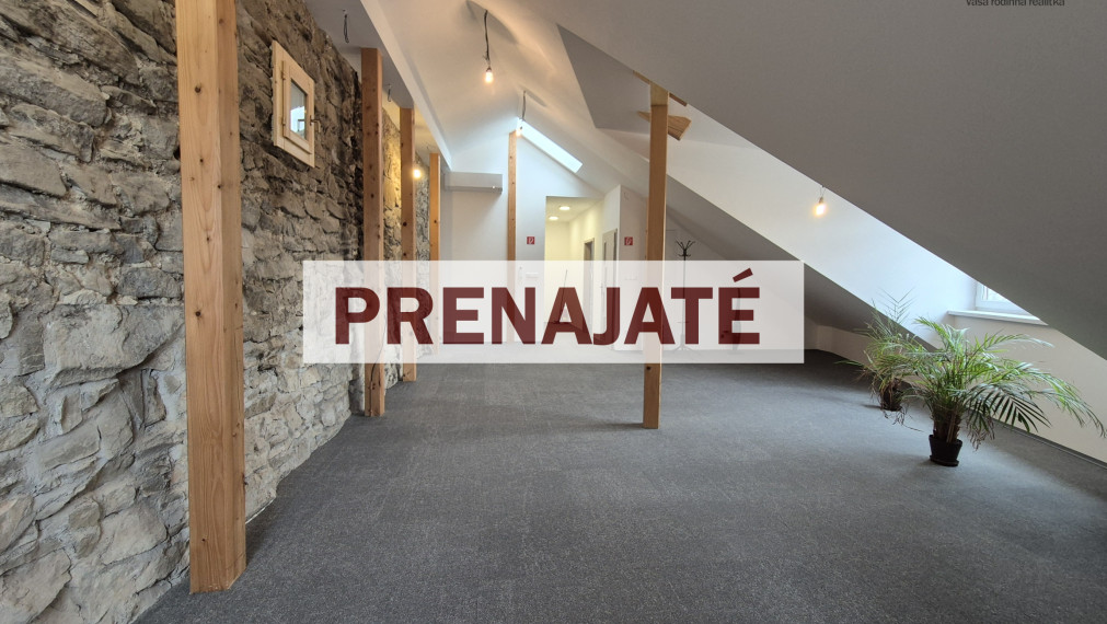 Prenájom exkluzívne kancelárske priestory/ateliér v centre Prešova