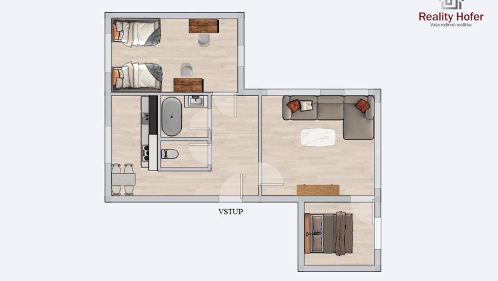 Zariadený 2,5 izbový byt po rekonštrukcii, Šrobárova, Prešov