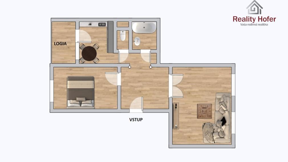 2 izbový byt s loggiou, 56m2, Ďumbierska, Prešov