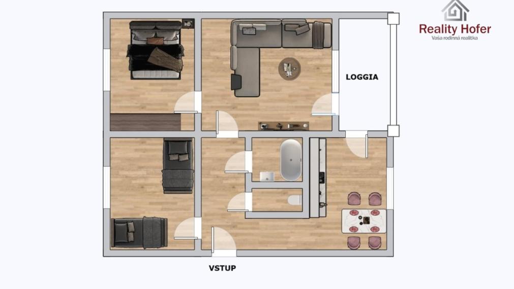 Sídlisko III - 3 izbový byt s loggiou, ul. A. Prídavka, Prešov