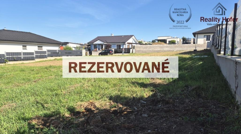 Pozemok na výstavbu RD, 969m2, Šalgovík, Prešov