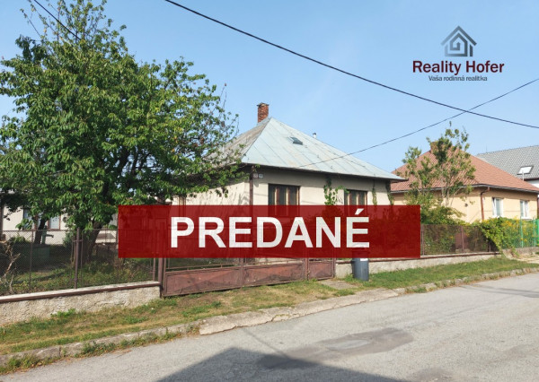 Starší RD, pozemok 700m2, Nižná Šebastová, Prešov