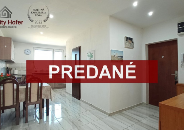 Veľký 3 izbový byt, 75m2, loggia, Švábska, Prešov, Šváby